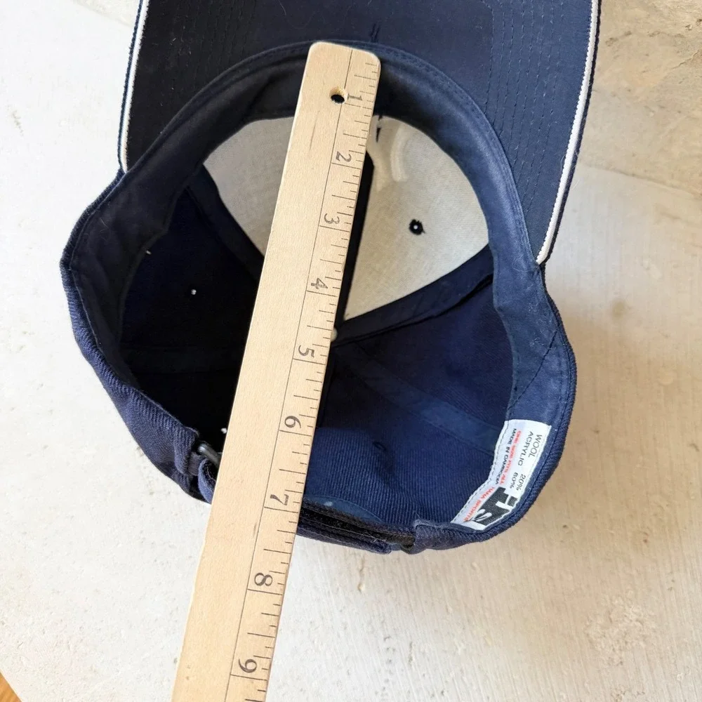 Hana‎ Sports New York Yankees Baseball Cap Navy Blue Wool Blend OSFA Hat